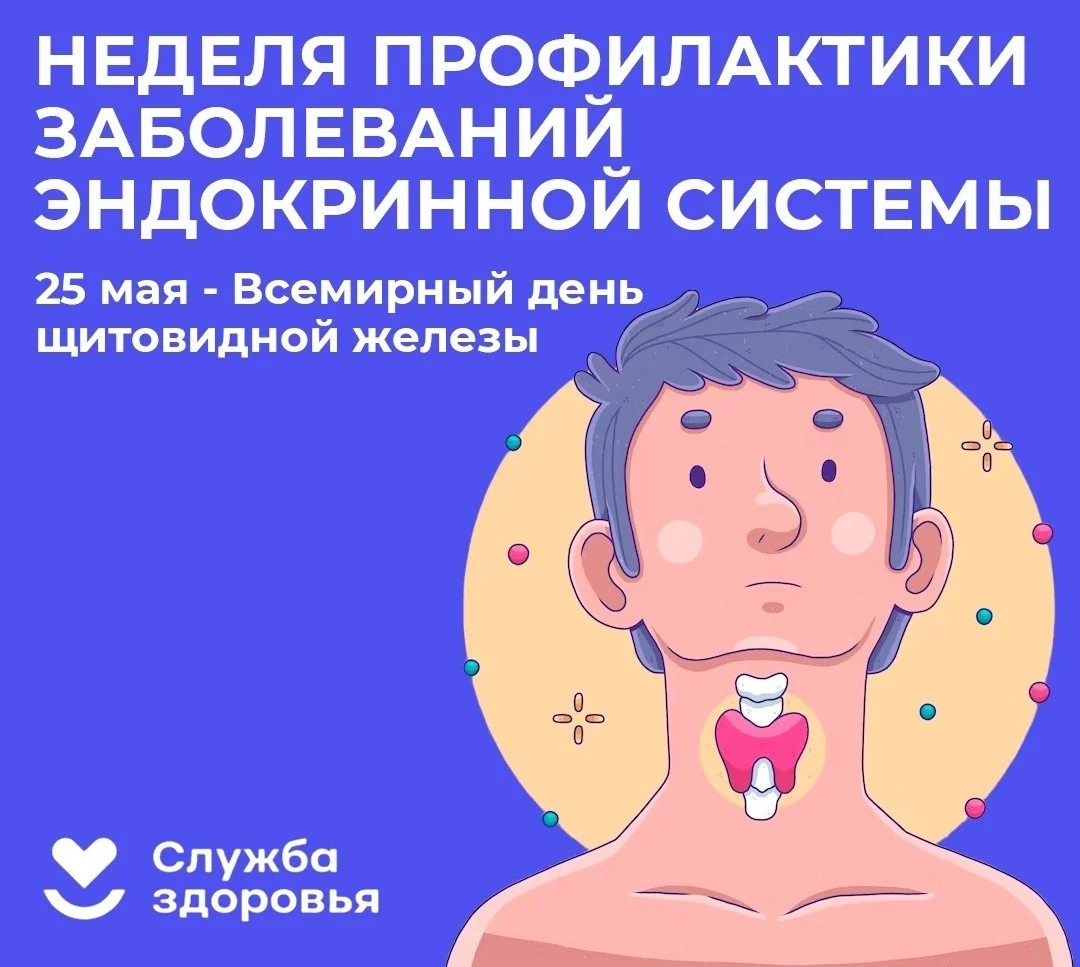 с 19 по 25 мая 2025 года Неделя профилактики заболеваний эндокринной системы